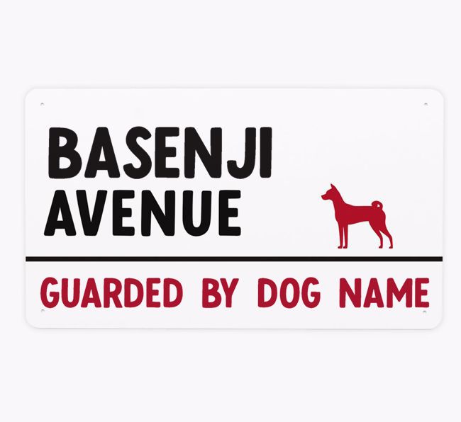 {breedFullName} Avenue: Personalized Metal Sign